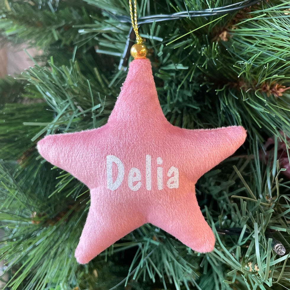 Thumbnail: Personalised Star Tree Ornament
