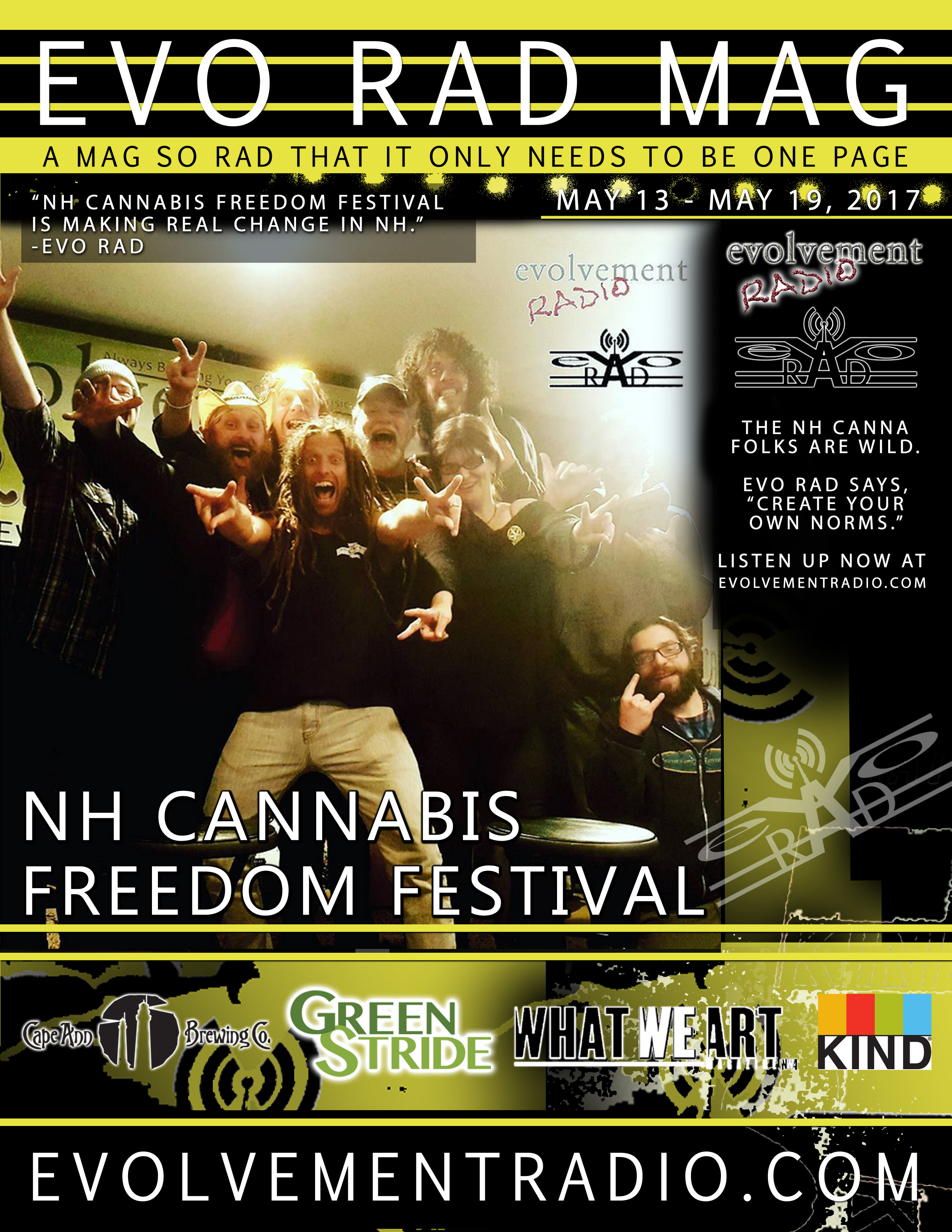 - may 2017 - NH CANNABIS FREEDOM FESTIVAL - Evolvement Radio