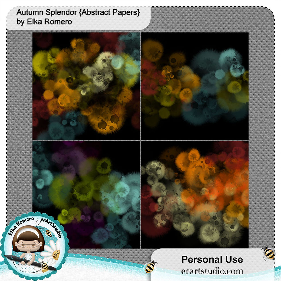 Miniatura: Autumn Splendor {Abstract Papers}