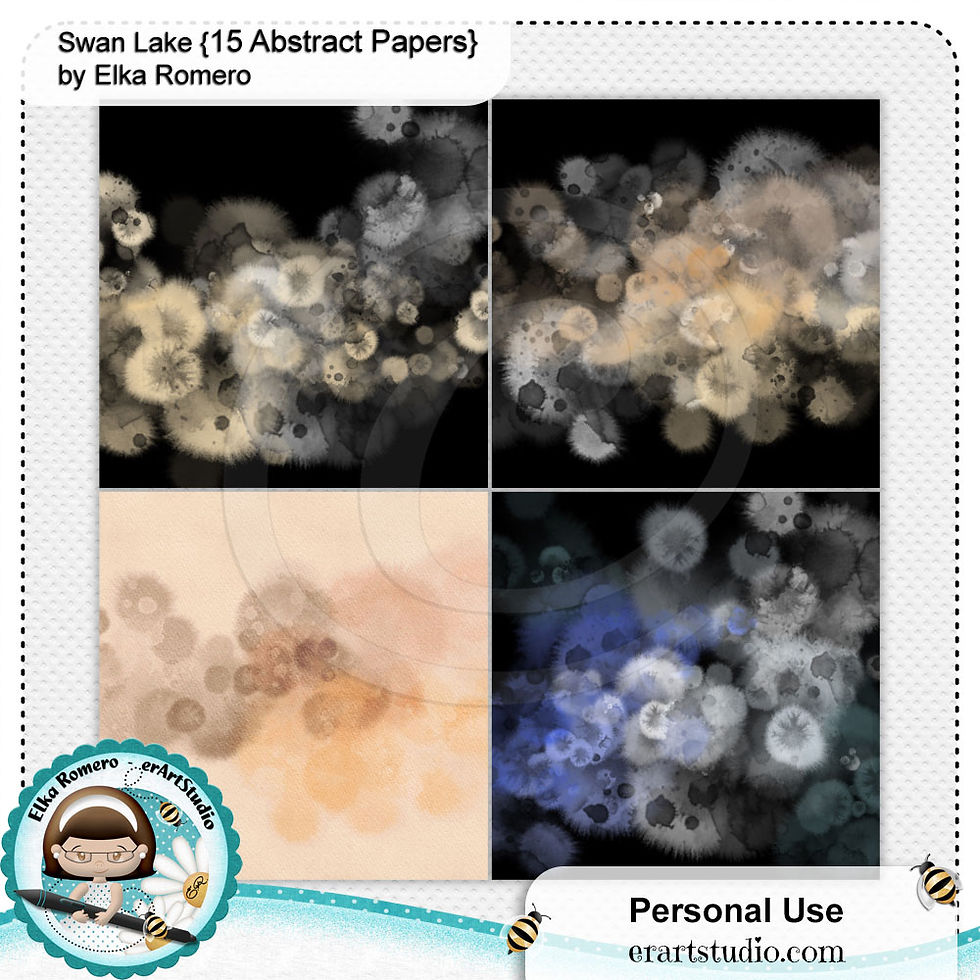 Miniatura: Swan Lake {Abstract Papers}