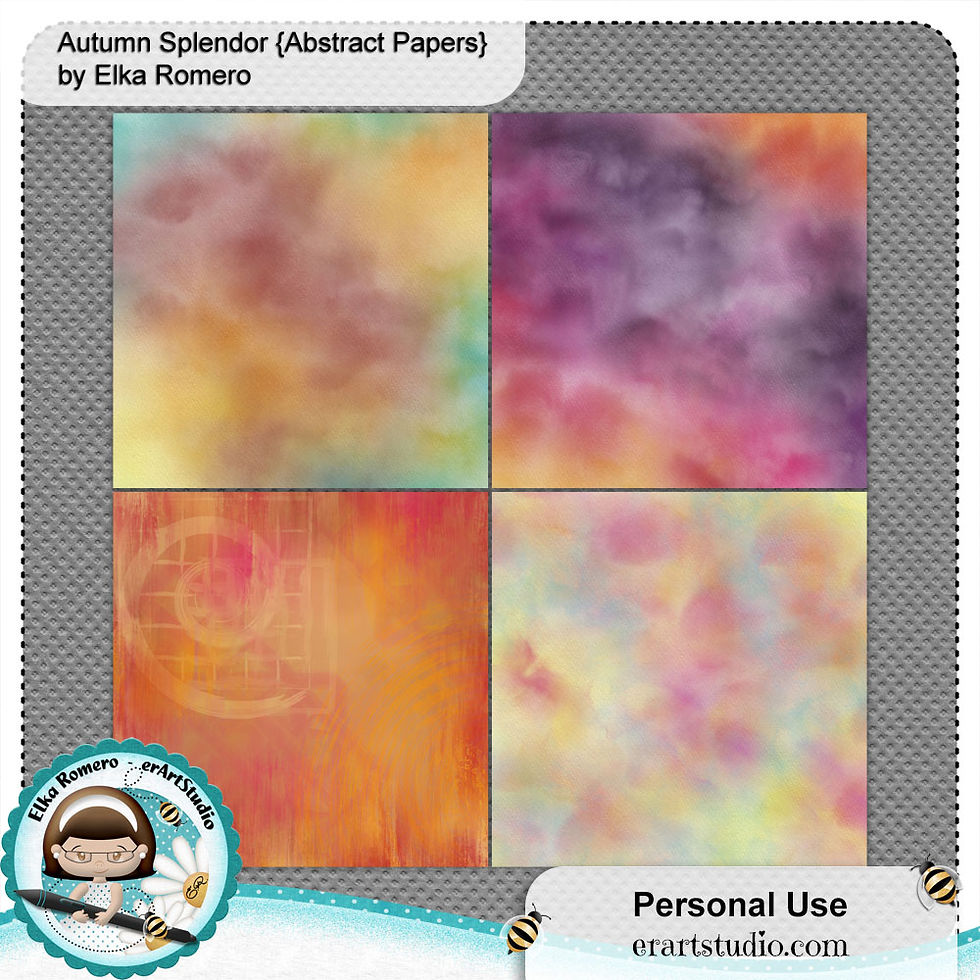Miniatura: Autumn Splendor {Abstract Papers}