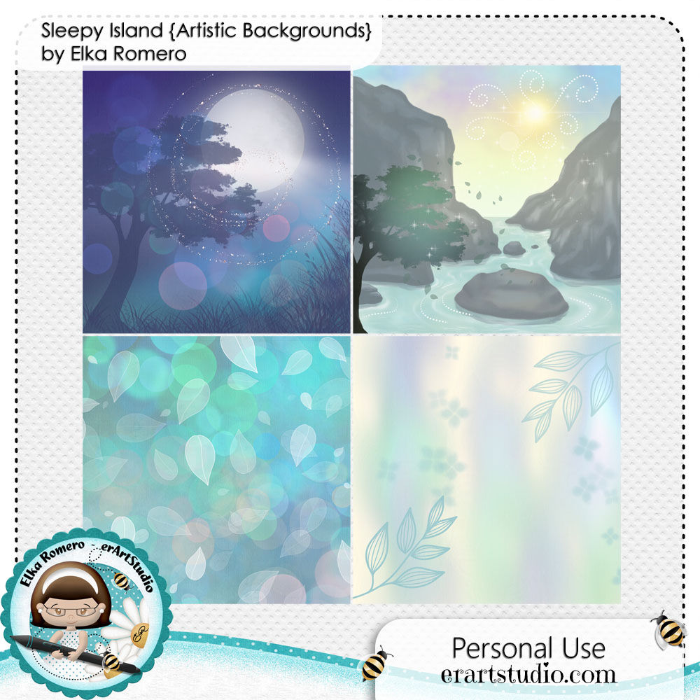 Sleepy Island {Artistic Backgrounds}