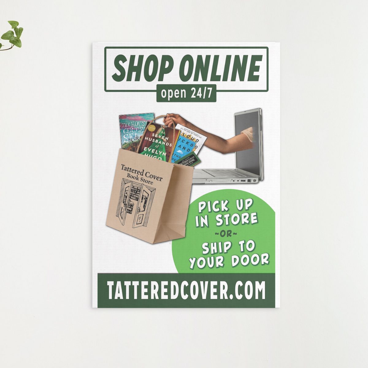 Shop Online poster for Tattered Cover