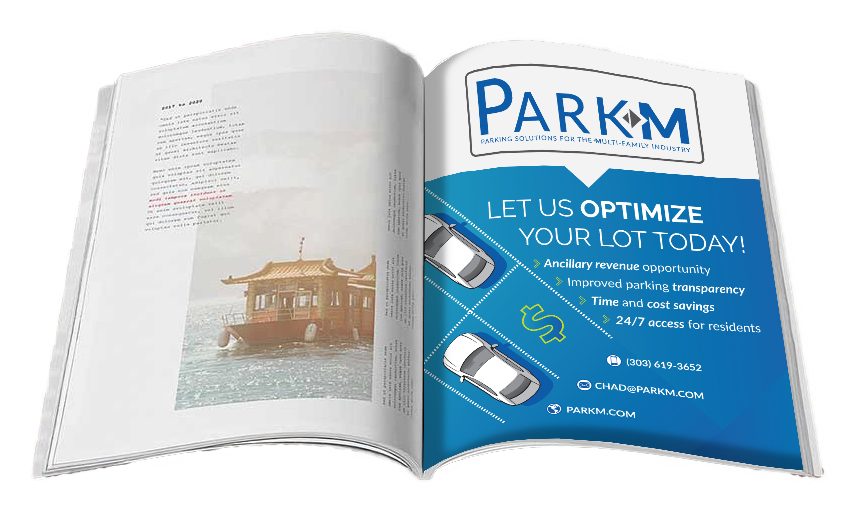 ParkM magazine ad spread