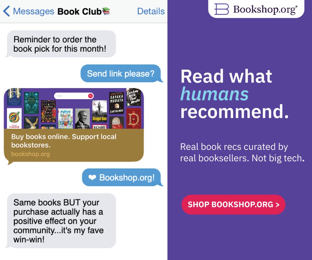 Text-message thread ad: Read what humans recommend