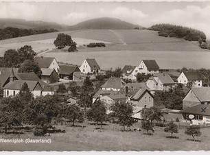 Ansichtskarte, Blick von der Haar auf We