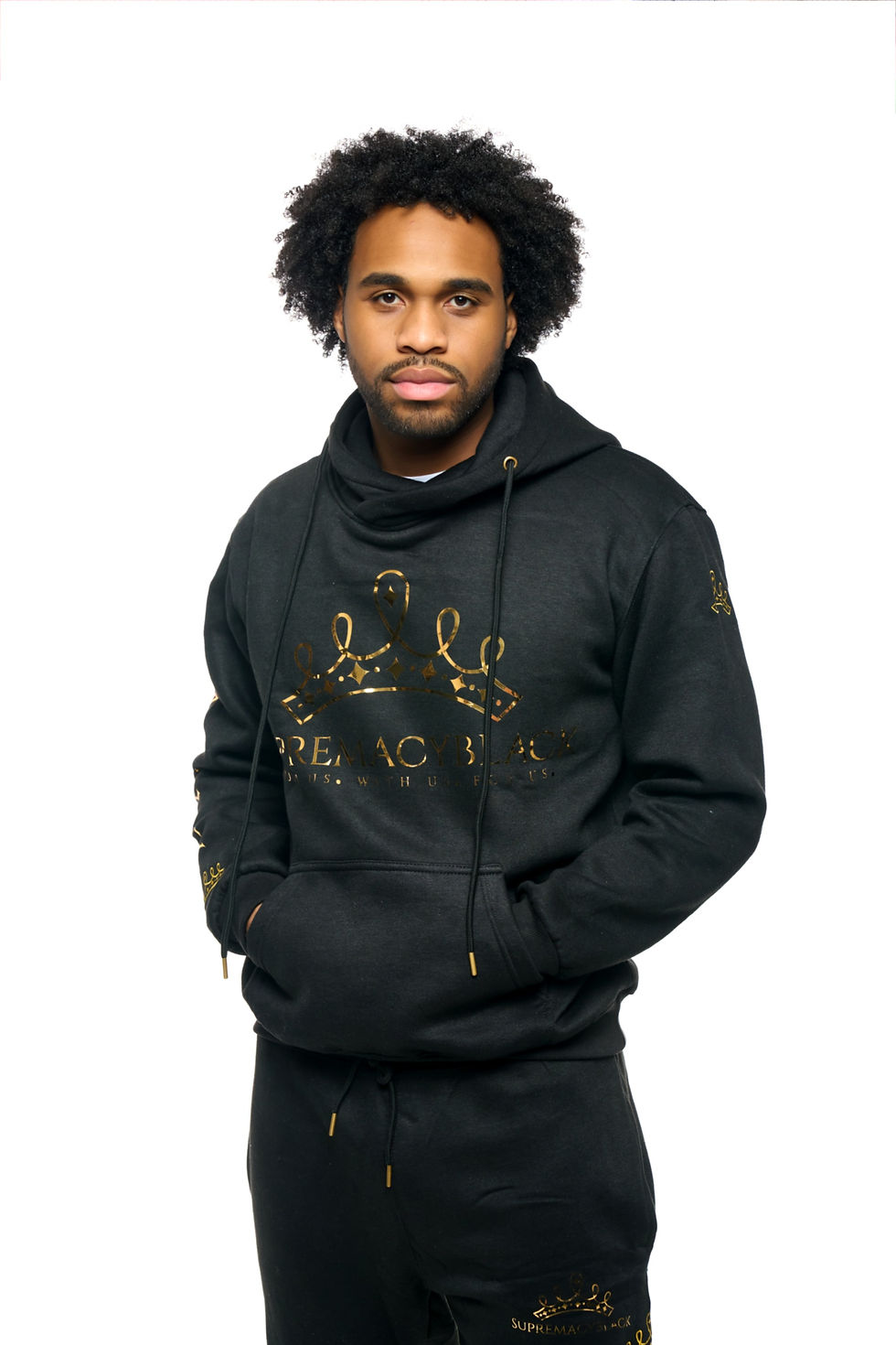 Thumbnail: SupBlack  Hooded Sweatsuit