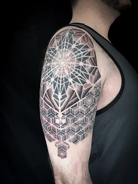 Deity Tattoo Geometric Tattoos Dotwork Tattoos In London