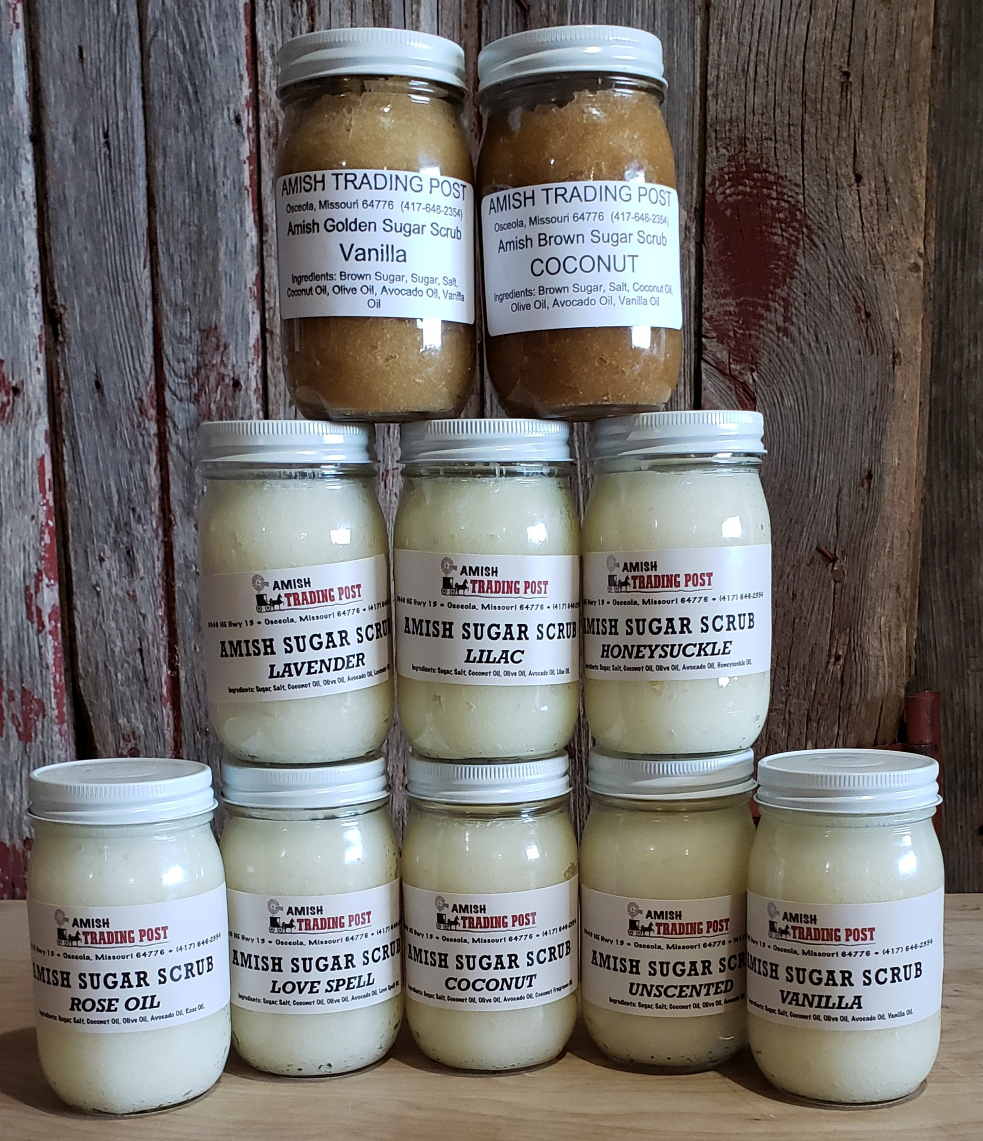 Amish Sugar Scrub Pint The Amish Trading Post