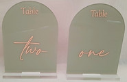 Arch Personalised Acrylic Table Numbers