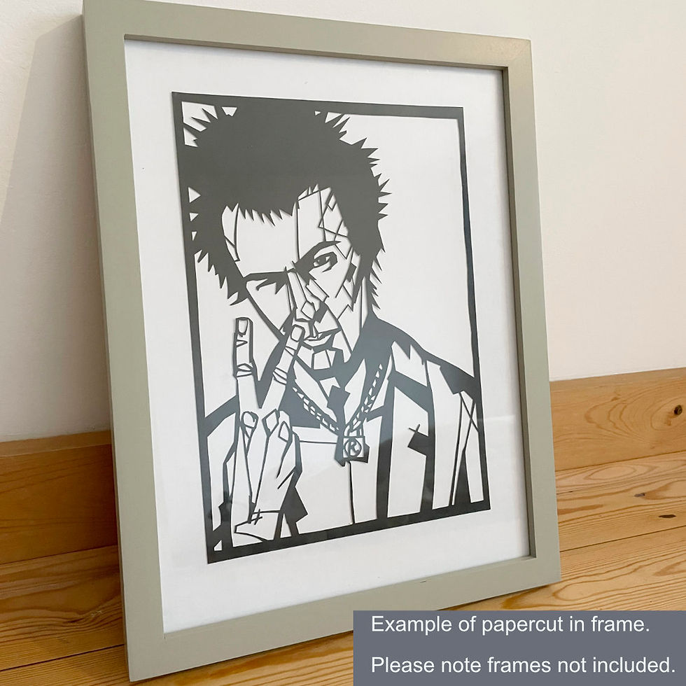 Thumbnail: Sid Vicious papercut