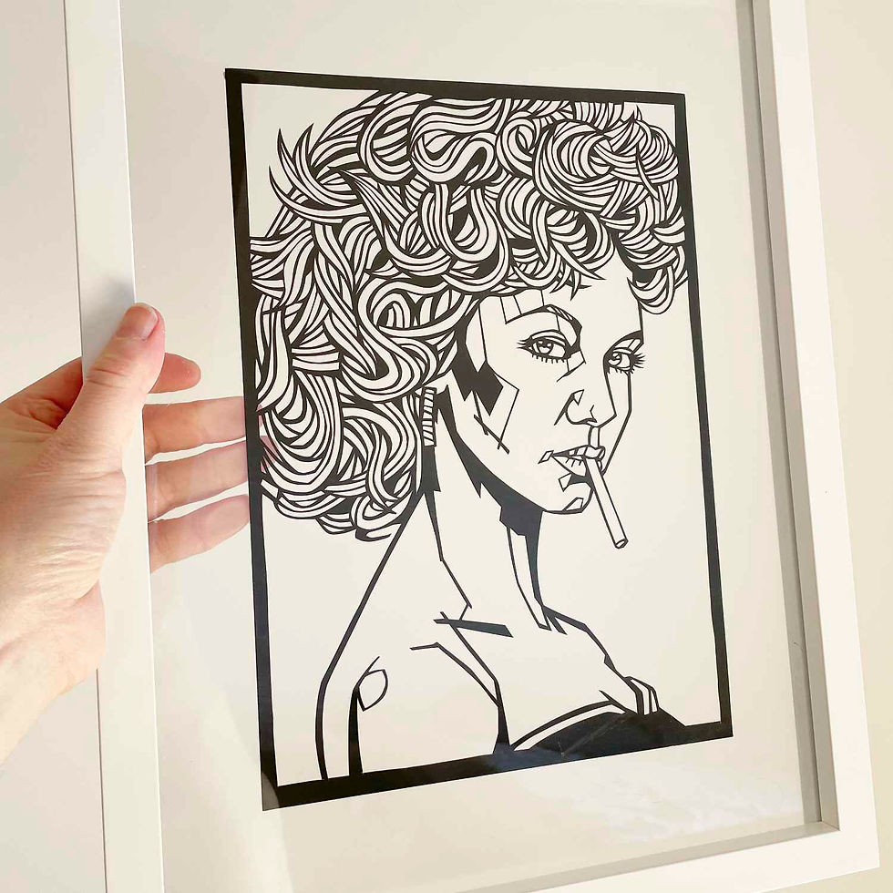 Sandy - Grease - papercut