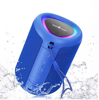 WISETIGER 30W Portable Outdoor Bluetooth Speaker – Wireless Speaker with LED Light, Deep Bass, IPX Waterproof & Long Battery