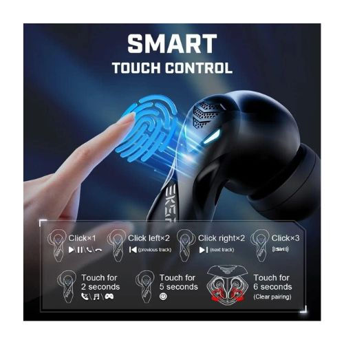 Thumbnail: EKSA GT1 True Wireless Gaming Earbuds – Low Latency Bluetooth V5.0