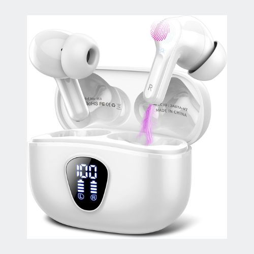 Thumbnail: Wireless Earbuds, Bluetooth 5.3 Headphones with 4 ENC Noise Cancelling Mic, Blue