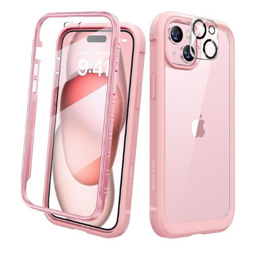 Miniatura: Diaclara Full Body Rugged Case for iPhone 15 Pro Max – 360° Protection