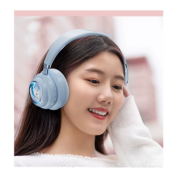 Cute Cat Ear RGB Wireless Bluetooth Headphones – Fun & Stylish Music Headset for Kids & Teens
