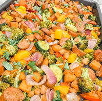Chicken Sausage & Veggie Sheet Pan