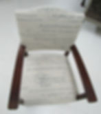 French script chair