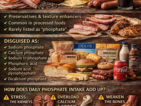 Phosphates in Food: How a Natural Mineral Became a Hidden Health Threat