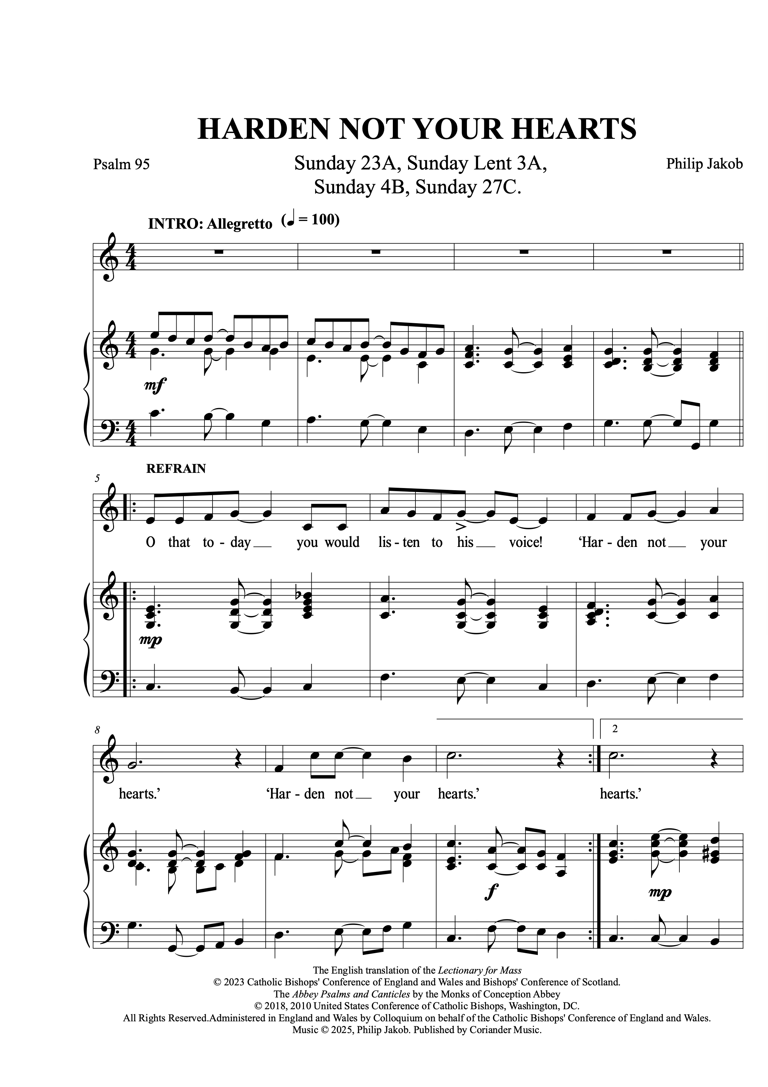 Psalm 95: Philip Jakob