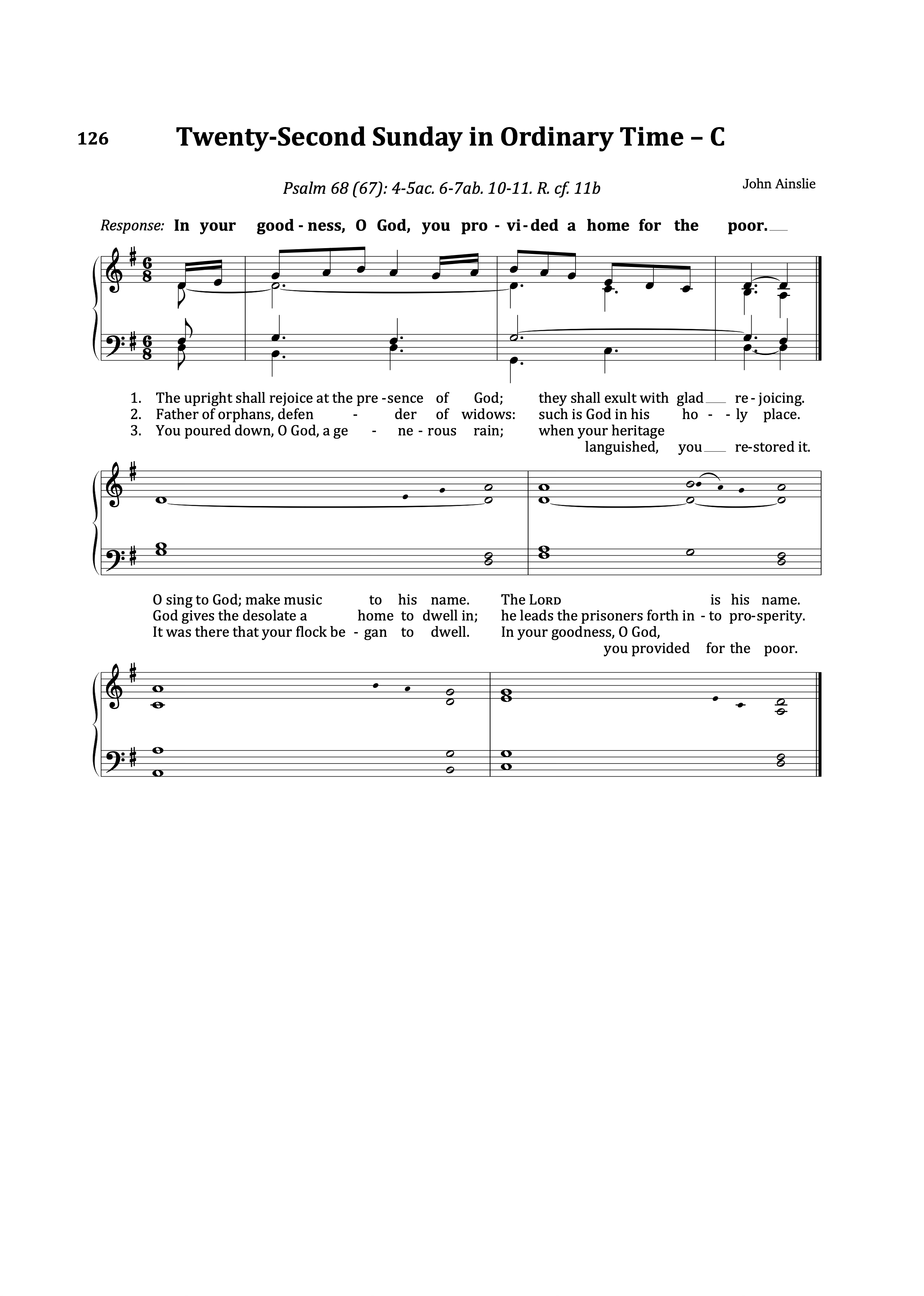 Psalm 68: John Ainslie