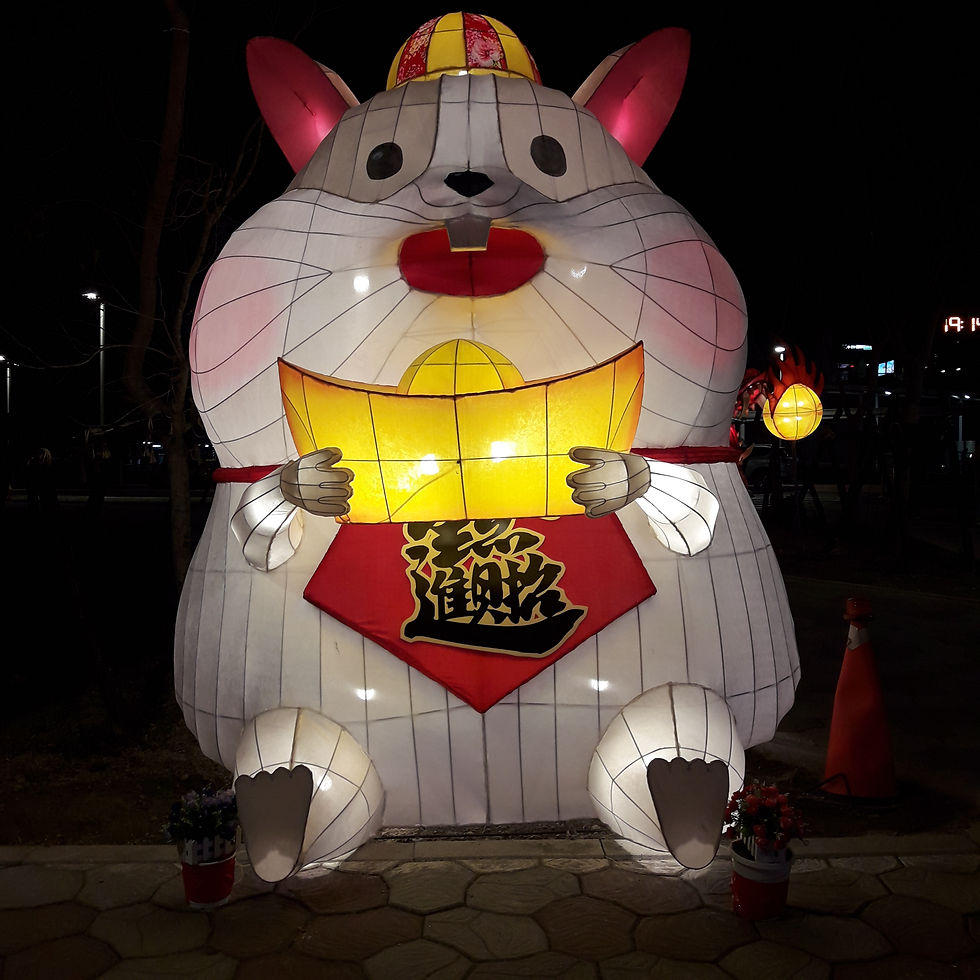 苗栗火車站後站燈飾