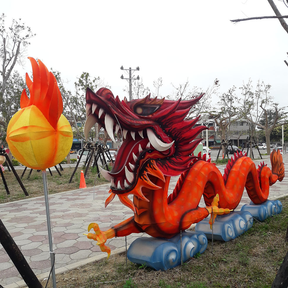 苗栗火車站後站燈飾