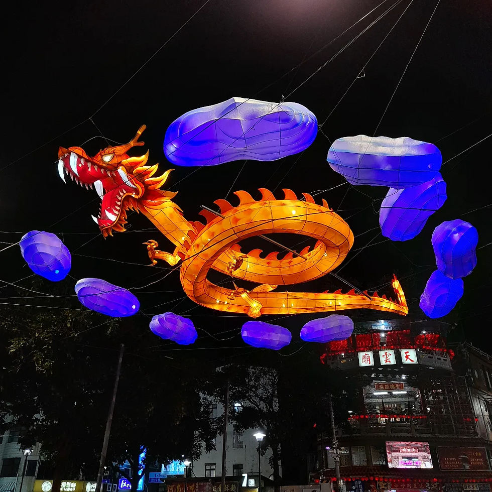 苗栗火旁龍 - 街頭光環境