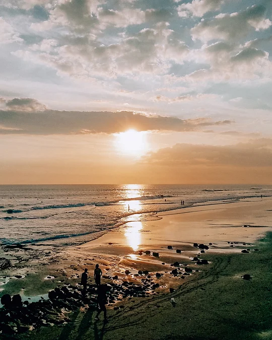 sunset at Canggu beach