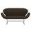 Thumbnail: Arne Jacobsen 'Swan' Sofa for Fritz Hansen in Fabric Upholstery (Cat. 3) two enlighten brown