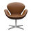Thumbnail: Arne Jacobsen 'Swan' Chair for Fritz Hansen in Leather Upholstery (Cat. 4) two enlighten brown