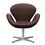 Thumbnail: Arne Jacobsen 'Swan' Chair for Fritz Hansen in Leather Upholstery (Cat. 5) two enlighten dark brown