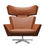 Thumbnail: Arne Jacobsen 'Oksen' Chair for Fritz Hansen in Leather Upholstery two enlighten clean