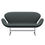 Thumbnail: Arne Jacobsen 'Swan' Sofa for Fritz Hansen in Fabric Upholstery (Cat. 1) two enlighten sage green