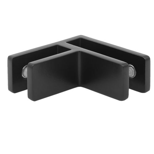 Corner Connectors Black/Satin Arcan Glass