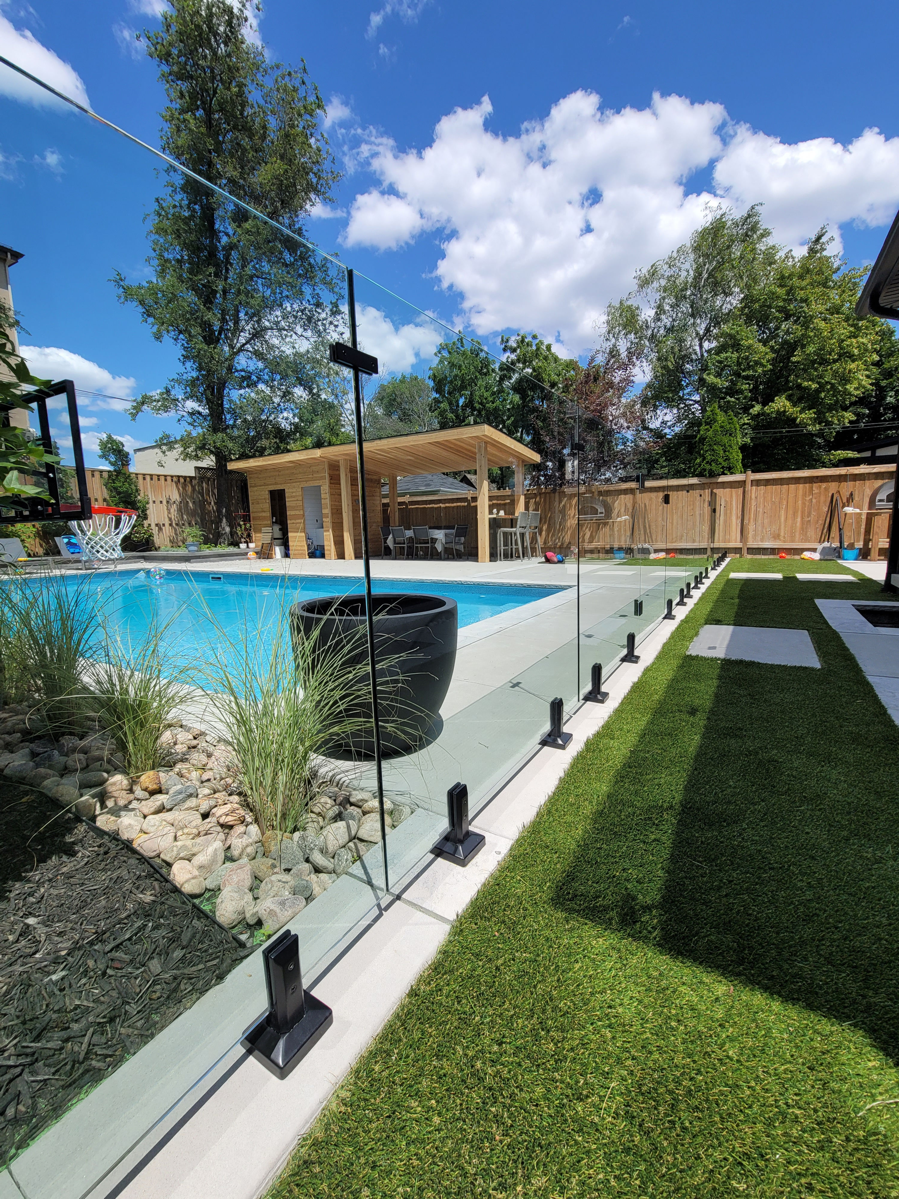 Glass Panel 46" high