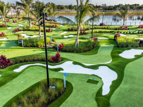 Mini golf course construction