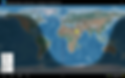 Projection of surface of earth showing day-night terminators