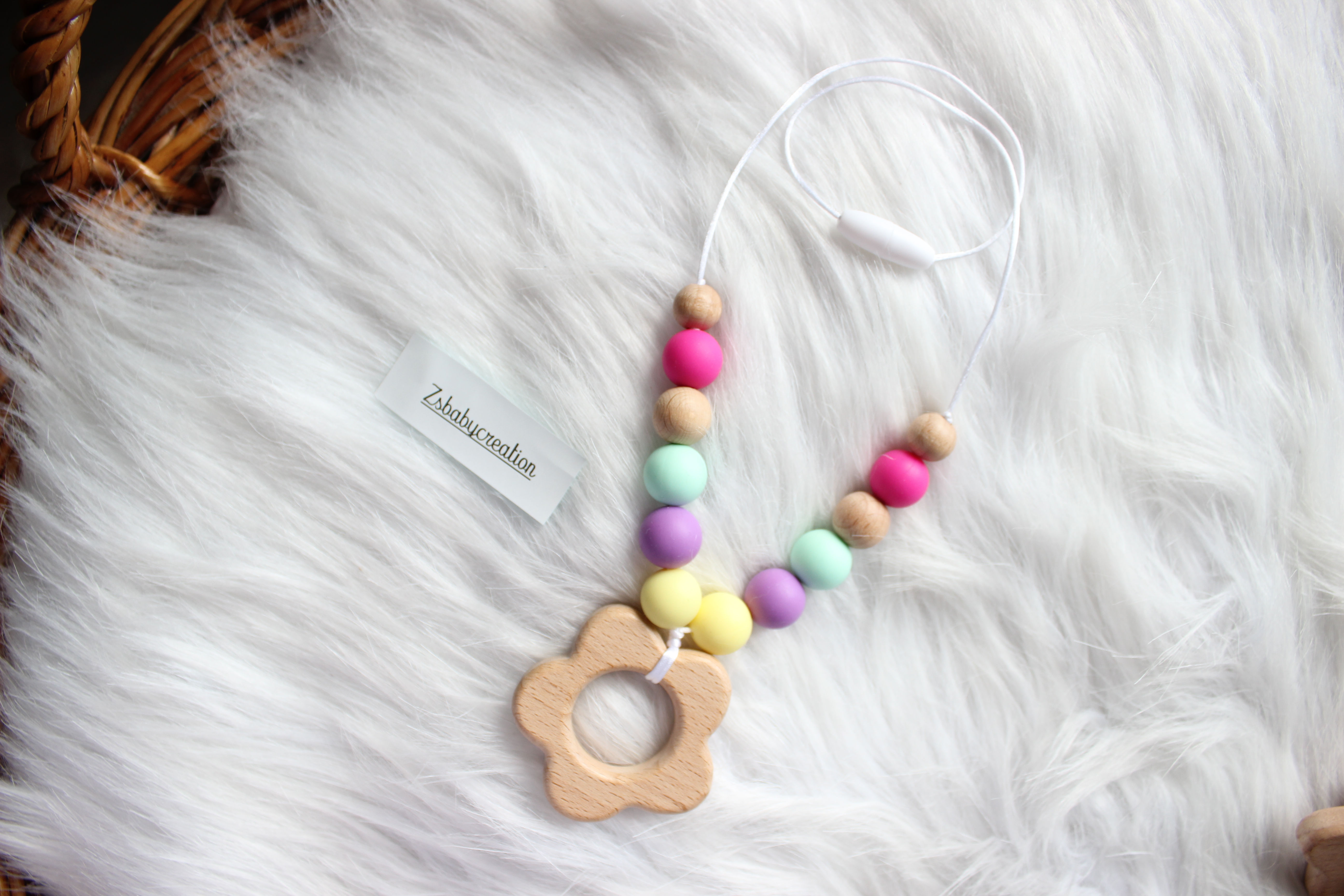 Collier d'allaitement ( ou de portage) peace & love