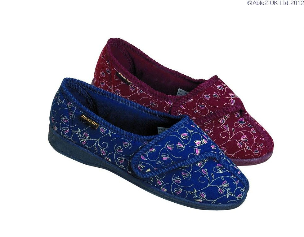 Ladies Slipper - Bluebell Burgundy Size 6