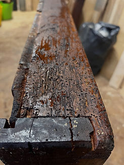 Woodworm infestation