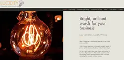 Screenshot of Lucidity Writing website