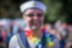 smiley sailor at Rockin Roadrunner festival