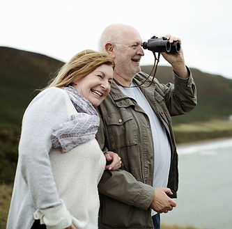 Older couple enjoying life