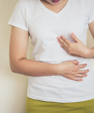 Person with stomach ache