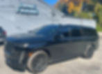 Black Truck ATl in front of Blue flame Lounge
