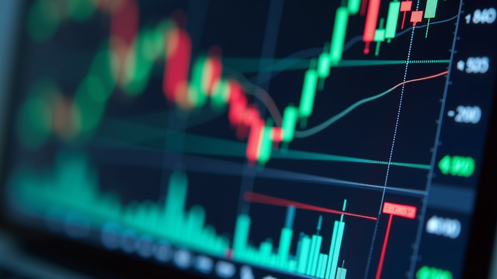 High angle view of a forex trading screen showing currency charts