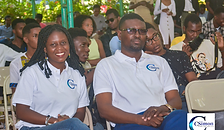 Key participants of the “Lettre à mon auteur” competition, featuring Madame Xavier and Mr. Cajuste, gathered during the event