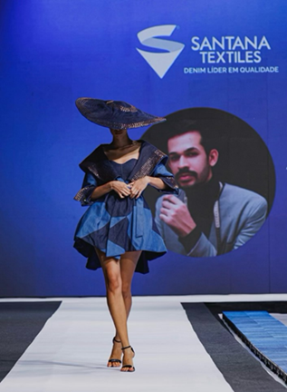 Look desfilado no Festival do Jeans de Toritama (PE), em 2024.